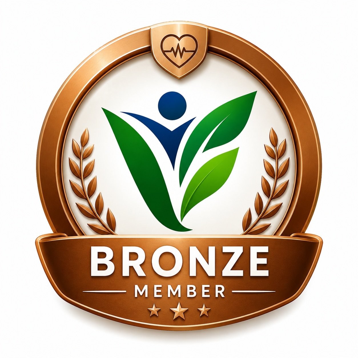 Viretonaa Bronze Member badge - entry level preventive cardiology and heart health membership plan