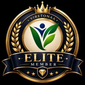 Viretonaa Elite Member badge - highest tier heart health membership with one to one cardiologist access