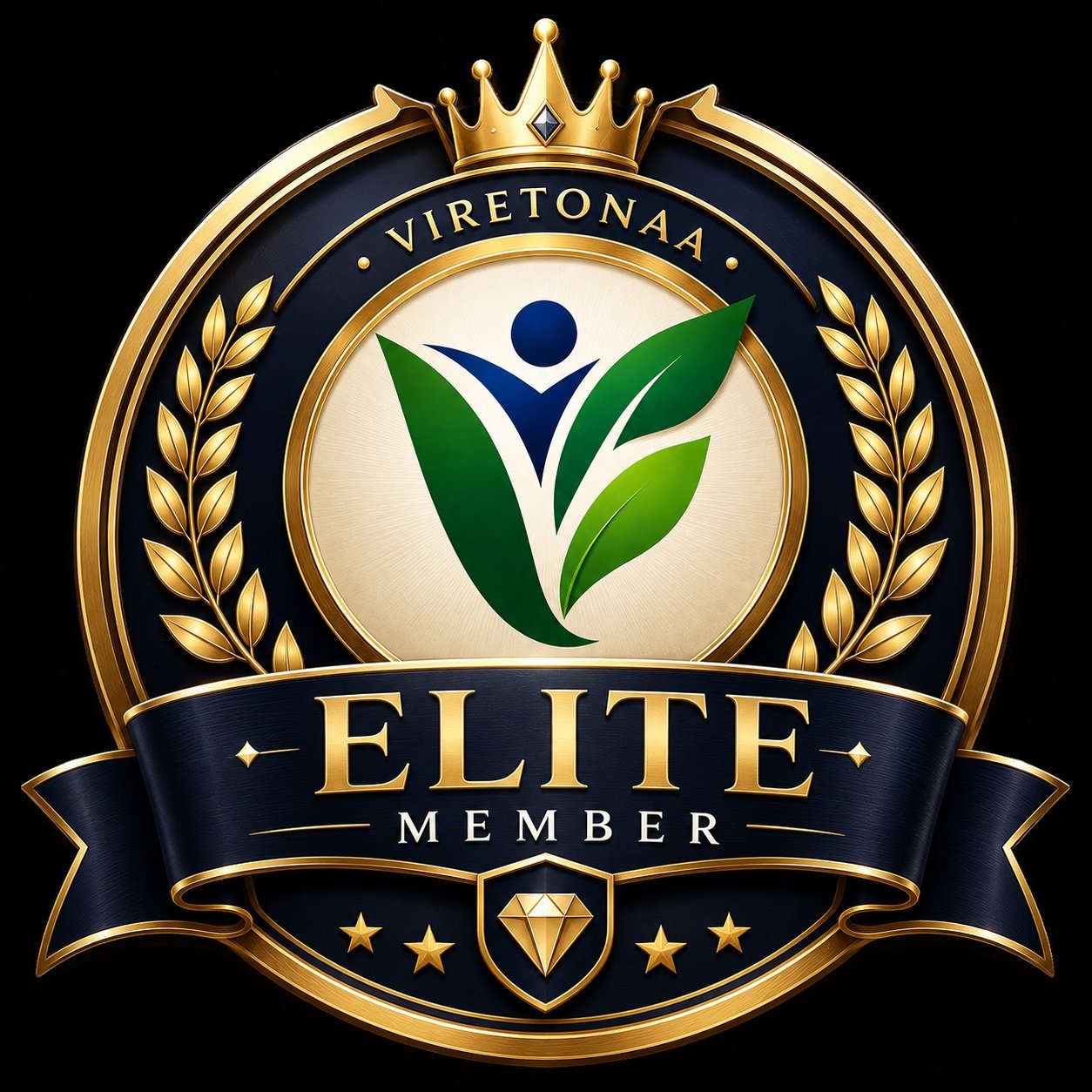 Viretonaa Elite Member badge - highest tier heart health membership with one to one cardiologist access